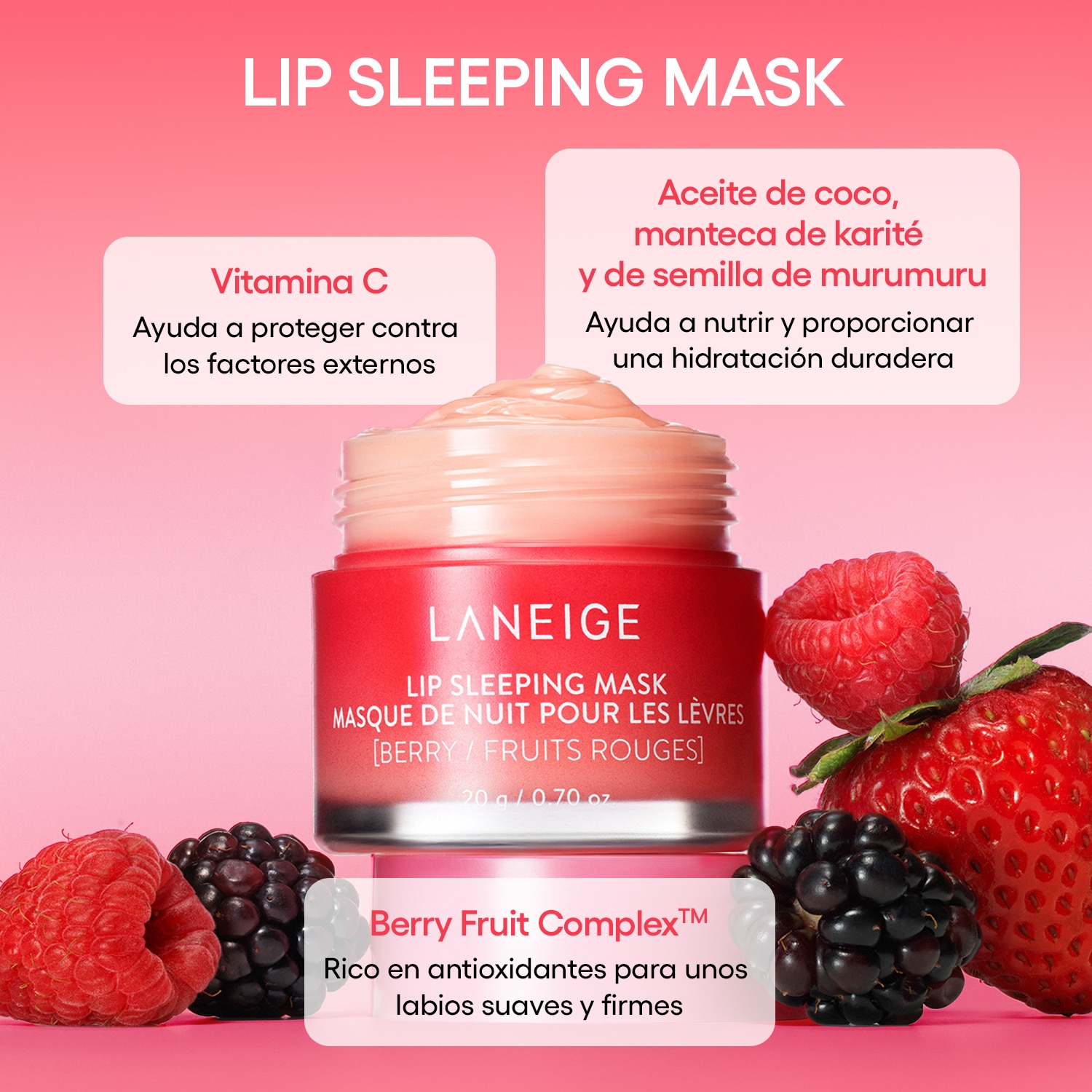 LIP SLEEPING MASK WATERMELON POP (MASCARILLA DE NOCHE PARA LABIOS)